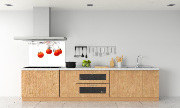 Panel de pared de cocina Tomates bajo el agua