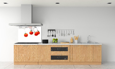 Panel de pared de cocina Tomates bajo el agua