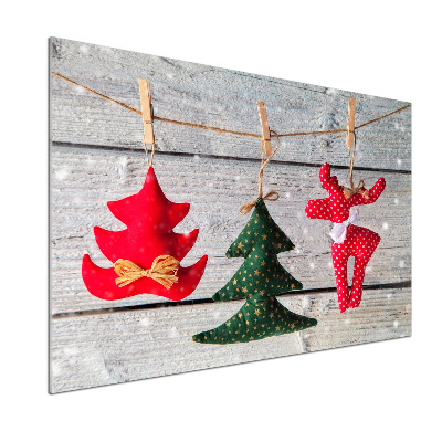 Panel antisalpicaduras Decoraciones en una cuerda