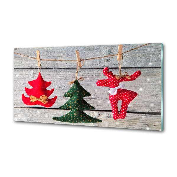 Panel antisalpicaduras Decoraciones en una cuerda