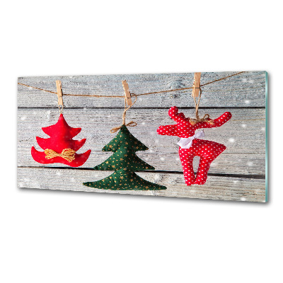 Panel antisalpicaduras Decoraciones en una cuerda