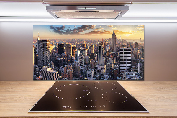 Salpicadero de cocina Vista aérea de Nueva York