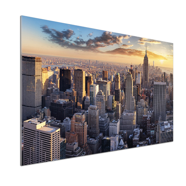 Salpicadero de cocina Vista aérea de Nueva York