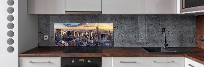 Salpicadero de cocina Vista aérea de Nueva York