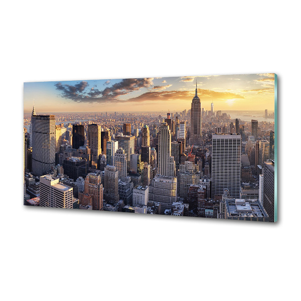 Salpicadero de cocina Vista aérea de Nueva York