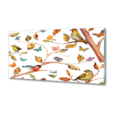 Salpicadero de cocina Pájaros y mariposas