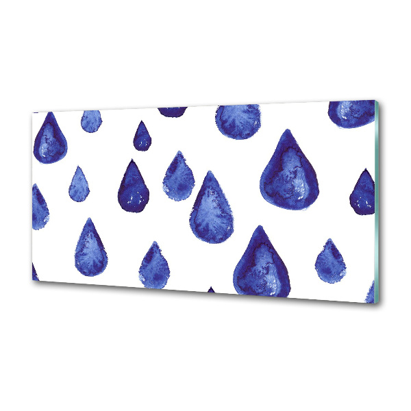 Salpicadero para cocina Gotas azules