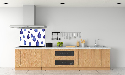 Salpicadero para cocina Gotas azules