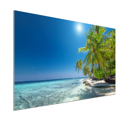 Panel antisalpicaduras Playa de Maldivas