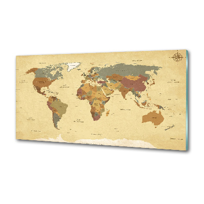 Salpicadero de cocina Mapa político