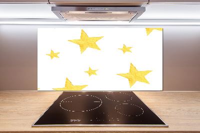 Panel de pared de cocina Estrellas amarillas