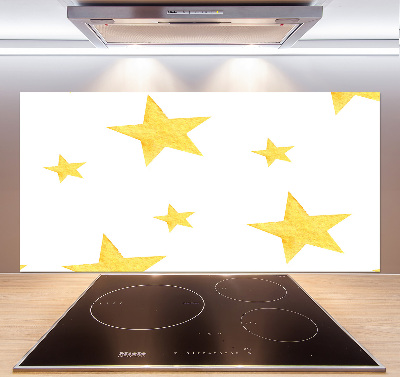 Panel de pared de cocina Estrellas amarillas
