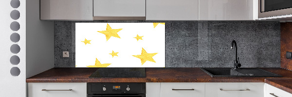 Panel de pared de cocina Estrellas amarillas