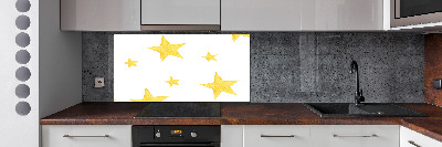 Panel de pared de cocina Estrellas amarillas