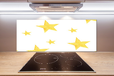 Panel de pared de cocina Estrellas amarillas