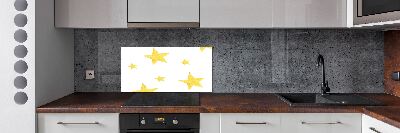 Panel de pared de cocina Estrellas amarillas