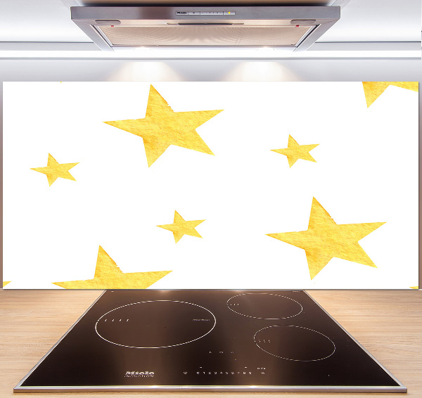 Panel de pared de cocina Estrellas amarillas