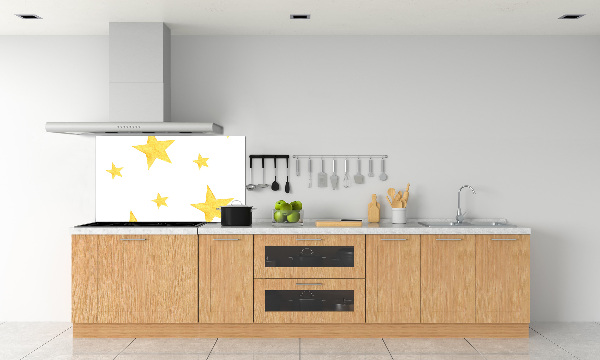 Panel de pared de cocina Estrellas amarillas