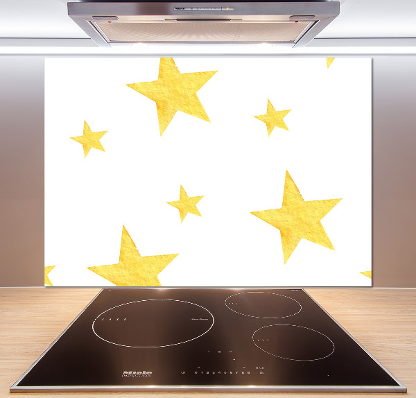 Panel de pared de cocina Estrellas amarillas