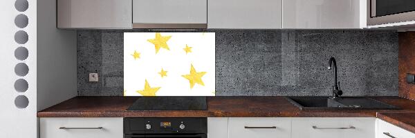 Panel de pared de cocina Estrellas amarillas