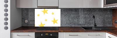 Panel de pared de cocina Estrellas amarillas
