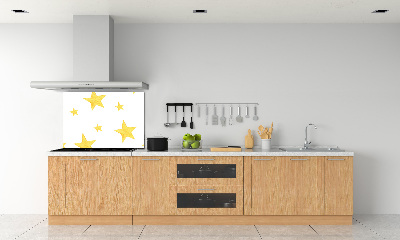 Panel de pared de cocina Estrellas amarillas