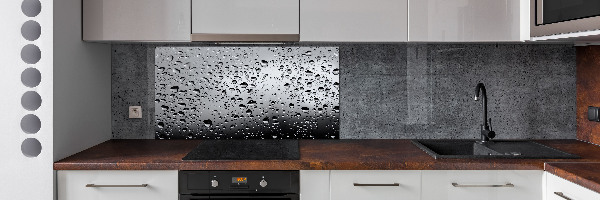 Panel de pared de cocina Gotas de agua