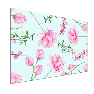 Panel de pared de cocina Flores y bayas