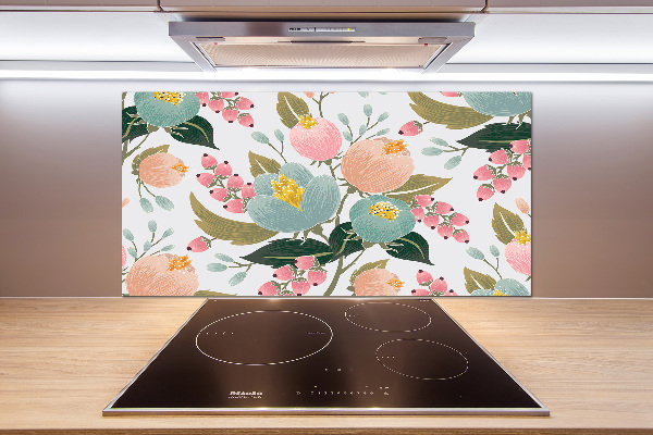 Salpicadero de cocina Patrón floral