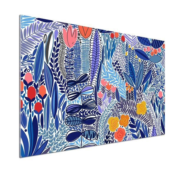 Panel antisalpicaduras Patrón floral