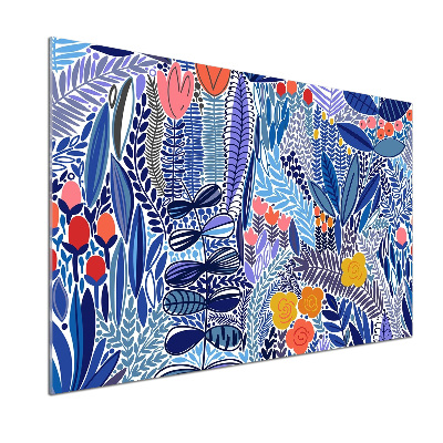 Panel antisalpicaduras Patrón floral