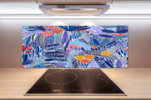 Panel antisalpicaduras Patrón floral