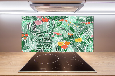 Panel para cocina Patrón floral
