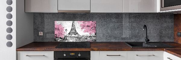 Panel de pared de cocina Torre Eiffel de París