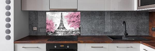 Panel de pared de cocina Torre Eiffel de París