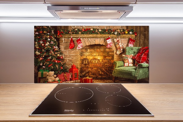 Panel para cocina decoraciones navideñas