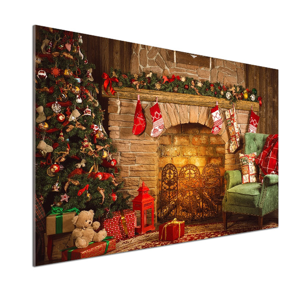 Panel para cocina decoraciones navideñas