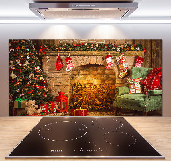 Panel para cocina decoraciones navideñas