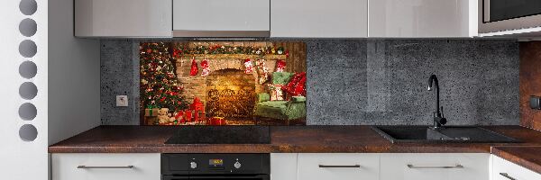 Panel para cocina decoraciones navideñas