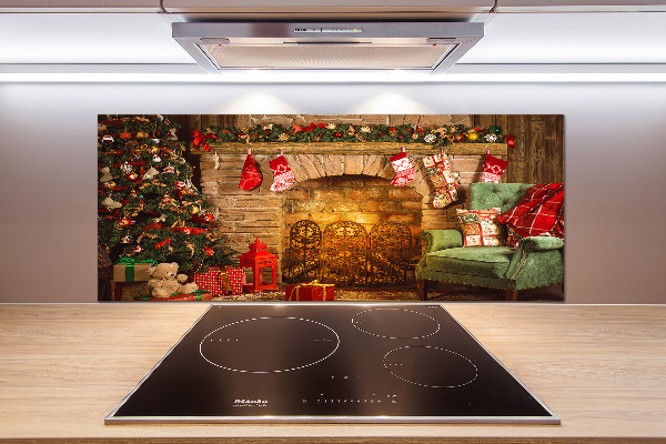 Panel para cocina decoraciones navideñas