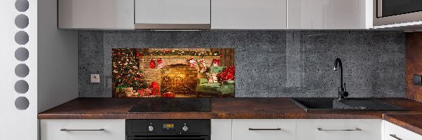 Panel para cocina decoraciones navideñas