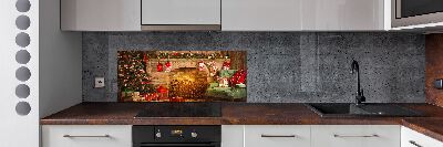 Panel para cocina decoraciones navideñas