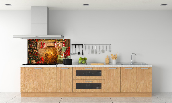 Panel para cocina decoraciones navideñas