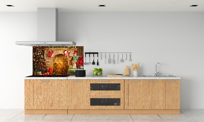 Panel para cocina decoraciones navideñas