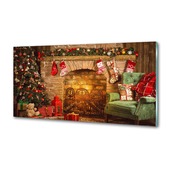 Panel para cocina decoraciones navideñas