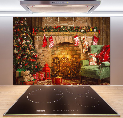 Panel para cocina decoraciones navideñas