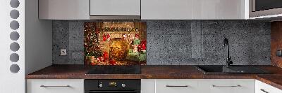 Panel para cocina decoraciones navideñas