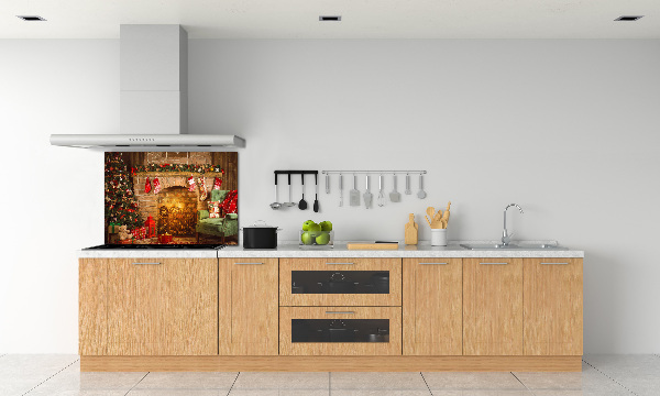 Panel para cocina decoraciones navideñas