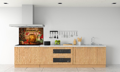 Panel para cocina decoraciones navideñas
