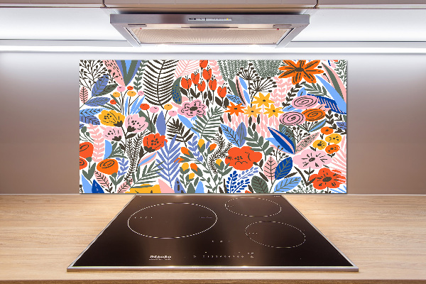 Panel de pared de cocina Patrón floral